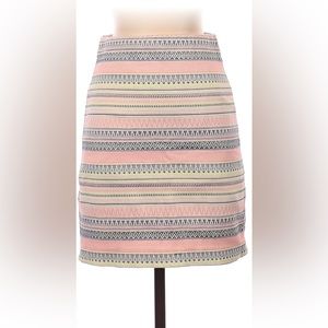 Ann Taylor Loft: Multicolor geometric skirt